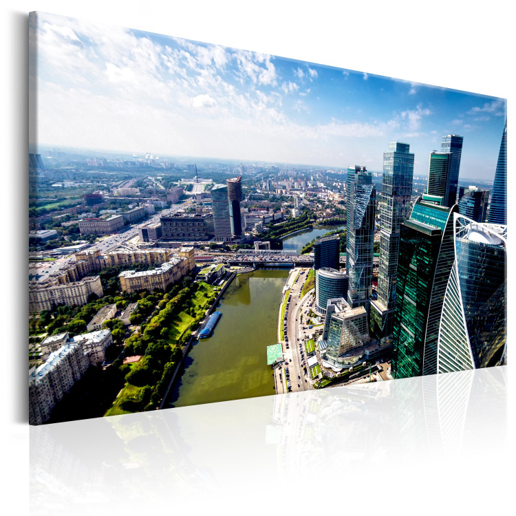 Canvas Print Cityscape of Skyscrapers (1-part) - Colorful Architecture of Moscow 94946 additionalImage 2