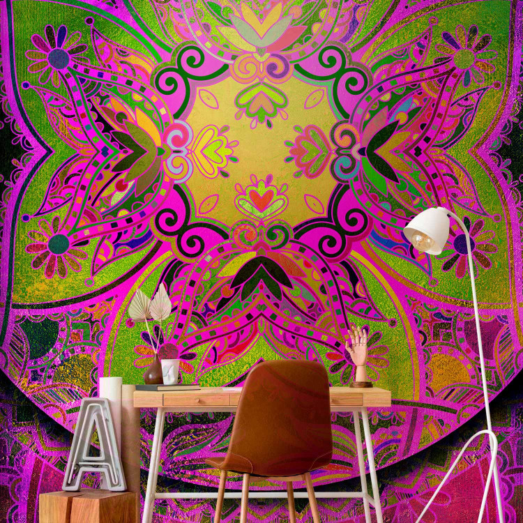 Photo Wallpaper Mandala: Pink Expression 98046 additionalImage 4