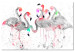 Canvas Print Flamingoes Dance 98146