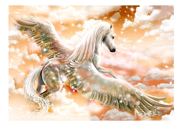 Photo Wallpaper Pegasus (Orange) 107256 additionalImage 1