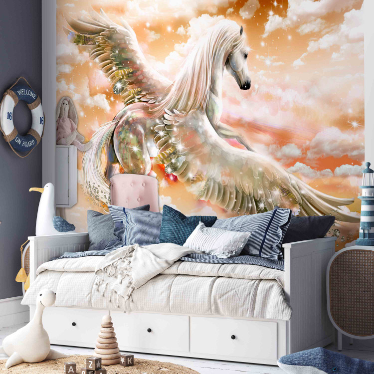 Photo Wallpaper Pegasus (Orange) 107256 additionalImage 6