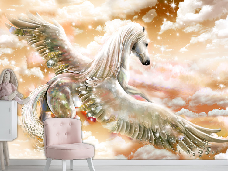 Photo Wallpaper Pegasus (Orange) 107256