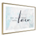 Wall Poster Do All Things with Love - motivational English quote and bright background 114456 additionalThumb 6