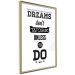 Wall Poster Dreams don't work unless you do - black and white composition with texts 115056 additionalThumb 12