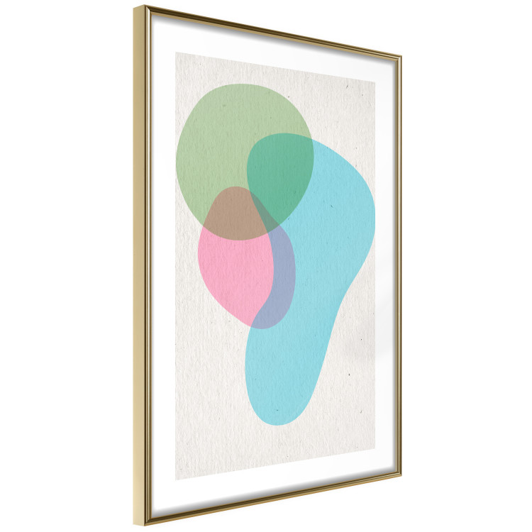 Wall Poster Colorful Blots - abstraction with colorful irregular shapes on beige 116956 additionalImage 8