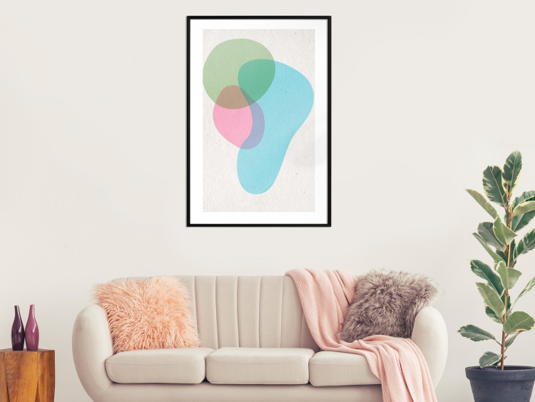 Wall Poster Colorful Blots - abstraction with colorful irregular shapes on beige 116956 additionalImage 6