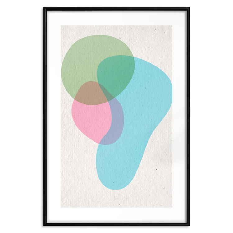 Wall Poster Colorful Blots - abstraction with colorful irregular shapes on beige 116956 additionalImage 17