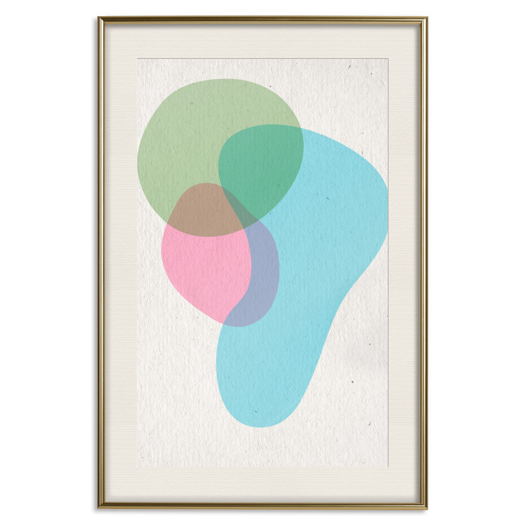 Wall Poster Colorful Blots - abstraction with colorful irregular shapes on beige 116956 additionalImage 19