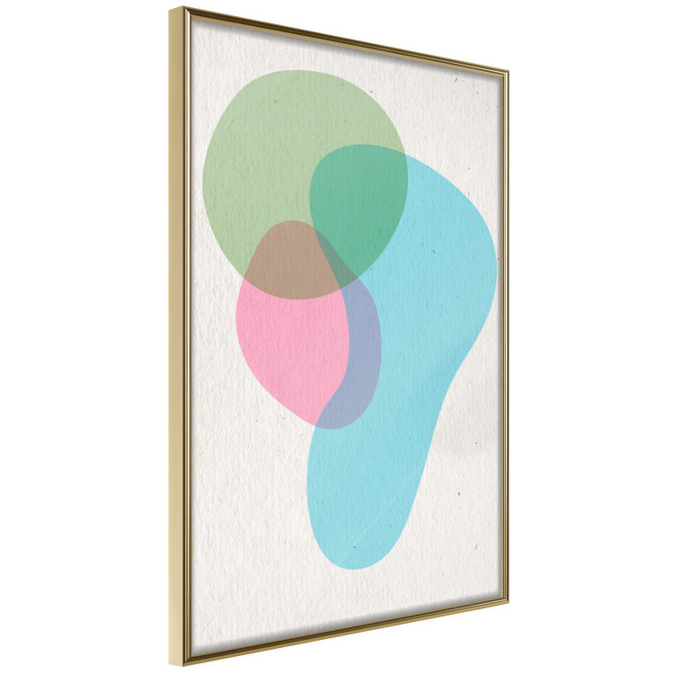 Wall Poster Colorful Blots - abstraction with colorful irregular shapes on beige 116956 additionalImage 14