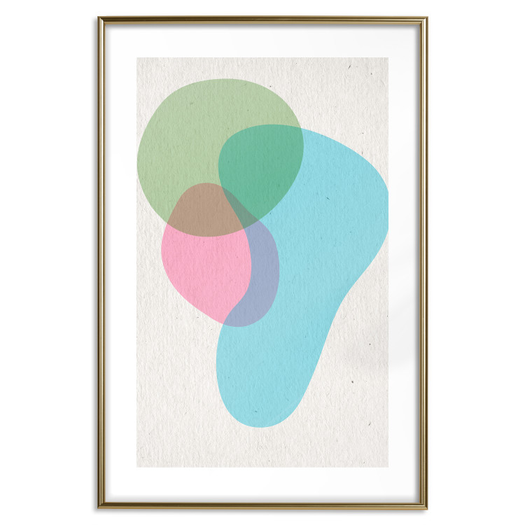Wall Poster Colorful Blots - abstraction with colorful irregular shapes on beige 116956 additionalImage 16