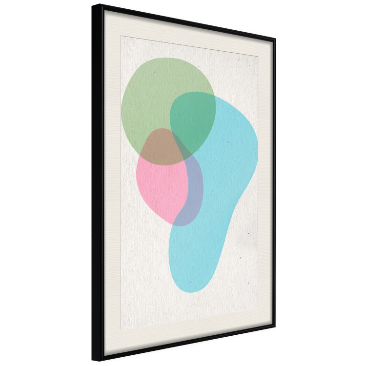 Wall Poster Colorful Blots - abstraction with colorful irregular shapes on beige 116956 additionalImage 3
