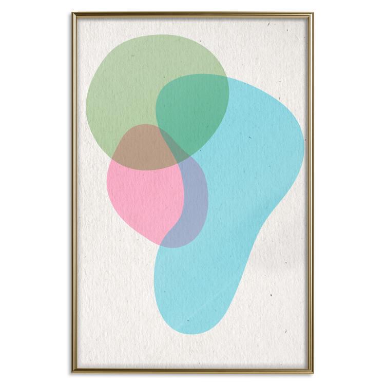 Wall Poster Colorful Blots - abstraction with colorful irregular shapes on beige 116956 additionalImage 20