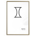 Poster Gemini - black and white composition with zodiac sign and texts 117056 additionalThumb 14