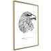 Poster Eagle of Freedom - black and white composition with a predatory bird in patterns 117556 additionalThumb 14