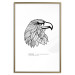 Poster Eagle of Freedom - black and white composition with a predatory bird in patterns 117556 additionalThumb 16
