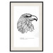 Poster Eagle of Freedom - black and white composition with a predatory bird in patterns 117556 additionalThumb 18