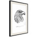 Poster Eagle of Freedom - black and white composition with a predatory bird in patterns 117556 additionalThumb 3