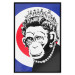 Poster Monkey Queen - unique mural in Banksy style with an animal wearing a crown 118756 additionalThumb 18