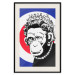 Poster Monkey Queen - unique mural in Banksy style with an animal wearing a crown 118756 additionalThumb 27