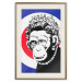 Poster Monkey Queen - unique mural in Banksy style with an animal wearing a crown 118756 additionalThumb 25
