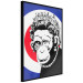 Poster Monkey Queen - unique mural in Banksy style with an animal wearing a crown 118756 additionalThumb 12
