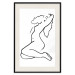 Poster Dreamy Maiden - black and white line art with the silhouette of a naked woman 119256 additionalThumb 18