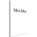 Canvas She and He - minimalist English inscriptions on a white background 120456 additionalThumb 2