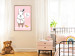 Wall Poster Bunny's Friend - rabbit character holding a duckling on a pink background 122756 additionalThumb 7