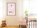 Wall Poster Bunny's Friend - rabbit character holding a duckling on a pink background 122756 additionalThumb 22