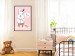 Wall Poster Bunny's Friend - rabbit character holding a duckling on a pink background 122756 additionalThumb 3