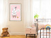 Wall Poster Bunny's Friend - rabbit character holding a duckling on a pink background 122756 additionalThumb 21
