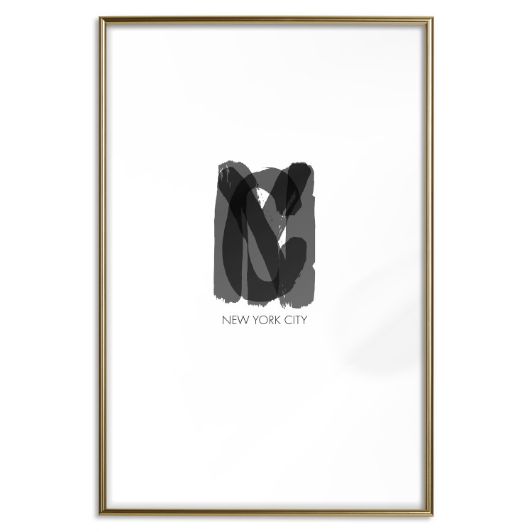 Wall Poster New York City - black text displaying the abbreviation for the city name New York 122956 additionalImage 16