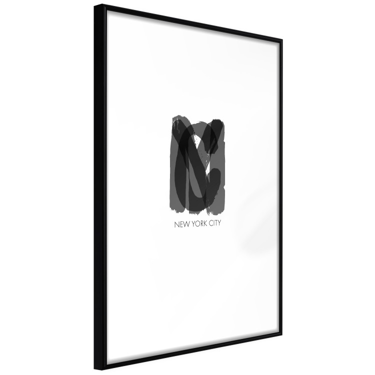 Wall Poster New York City - black text displaying the abbreviation for the city name New York 122956 additionalImage 11