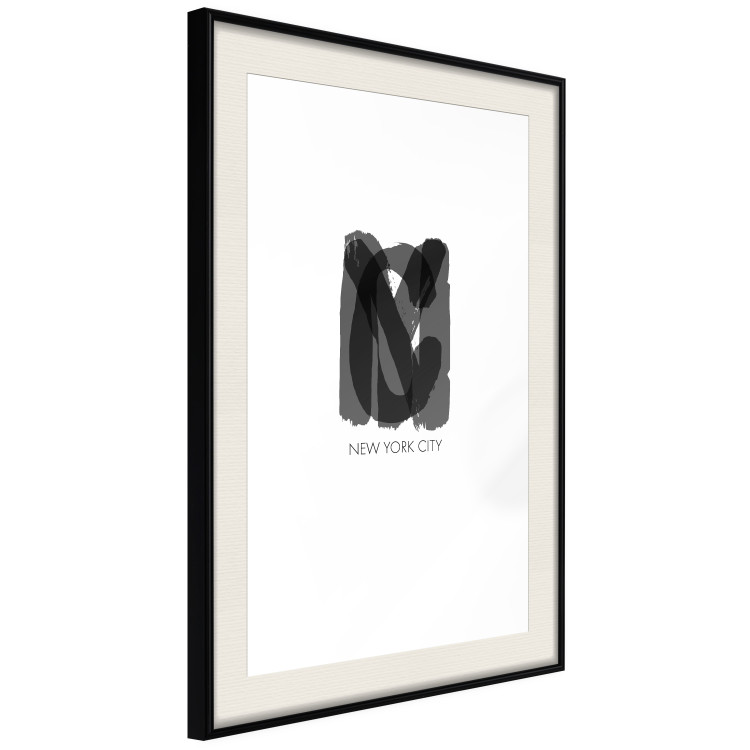 Wall Poster New York City - black text displaying the abbreviation for the city name New York 122956 additionalImage 3