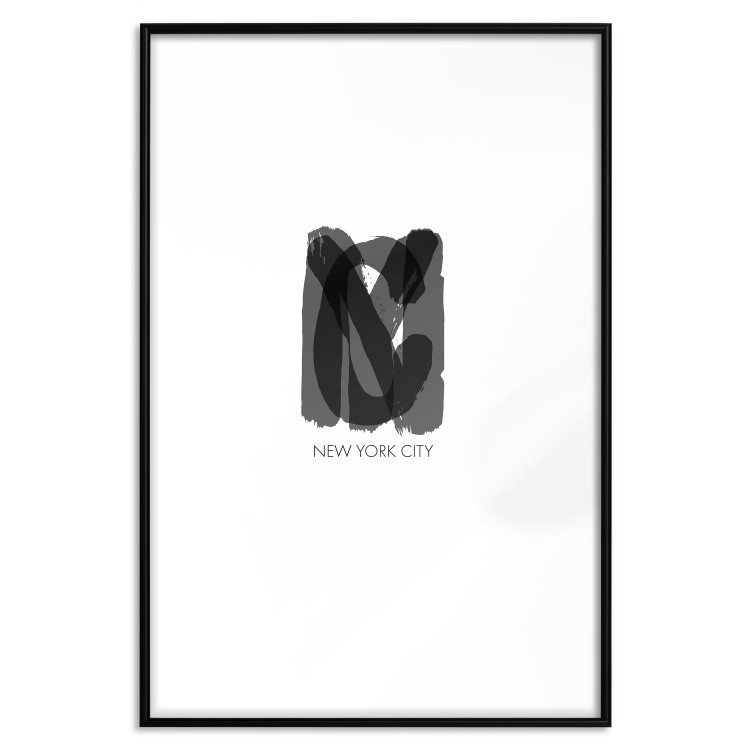 Wall Poster New York City - black text displaying the abbreviation for the city name New York 122956 additionalImage 15