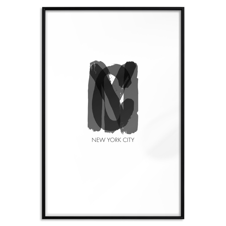 Wall Poster New York City - black text displaying the abbreviation for the city name New York 122956 additionalImage 18