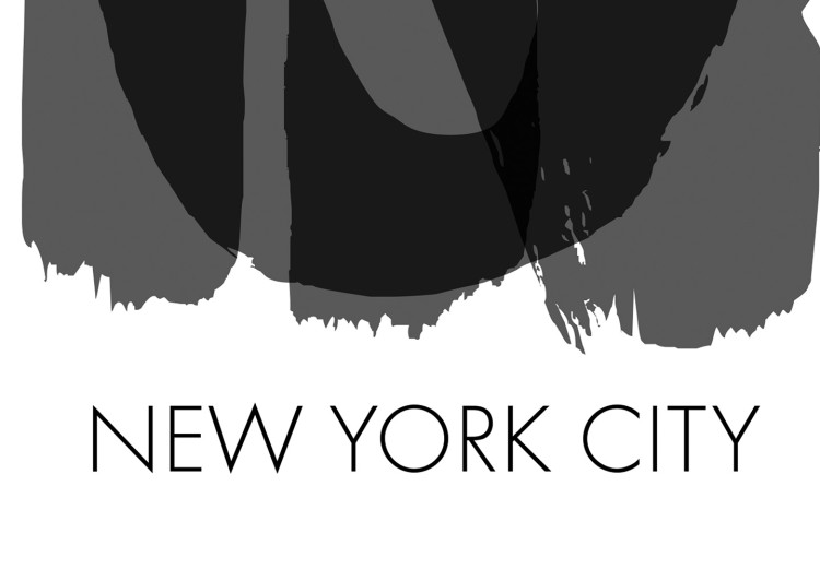 Wall Poster New York City - black text displaying the abbreviation for the city name New York 122956 additionalImage 8