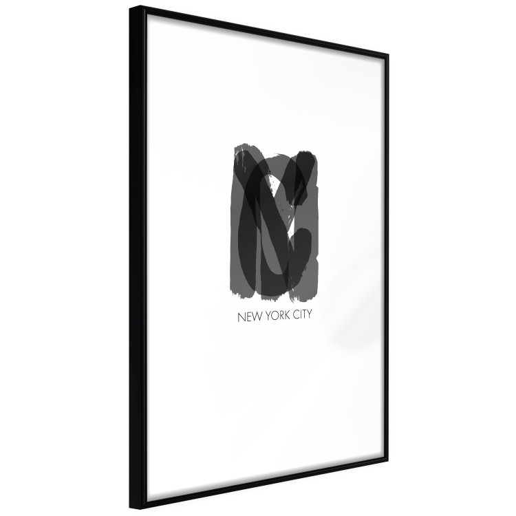 Wall Poster New York City - black text displaying the abbreviation for the city name New York 122956 additionalImage 10