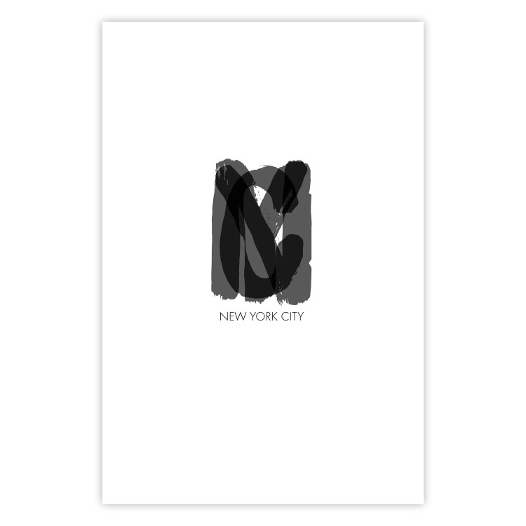 Wall Poster New York City - black text displaying the abbreviation for the city name New York 122956 additionalImage 25