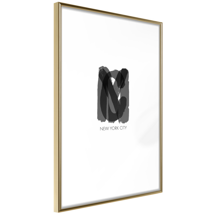 Wall Poster New York City - black text displaying the abbreviation for the city name New York 122956 additionalImage 6