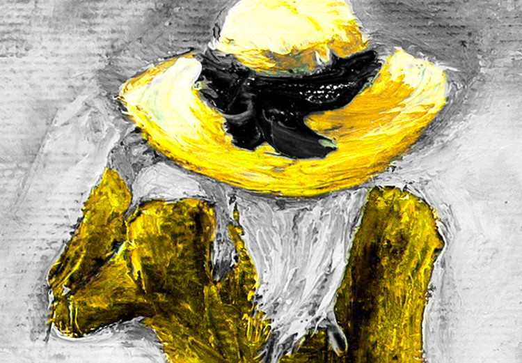 Canvas Print Parisian Woman (1 Part) Vertical Yellow 123056 additionalImage 5