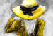 Canvas Print Parisian Woman (1 Part) Vertical Yellow 123056 additionalThumb 5