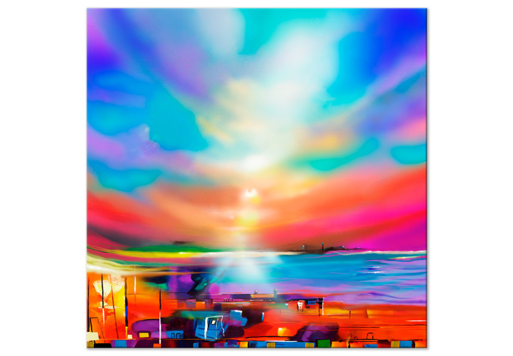Canvas Colorful Sky Tones (1-part) - Abstract Summer Landscape 123356