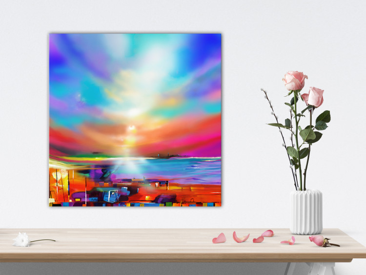 Canvas Colorful Sky Tones (1-part) - Abstract Summer Landscape 123356 additionalImage 3