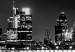 Canvas Print London Lights (1 Part) Narrow Black and White 123656 additionalThumb 5