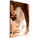 Canvas Orange rocks - photo in sepia with a rock formation against the sky 123756 additionalThumb 2