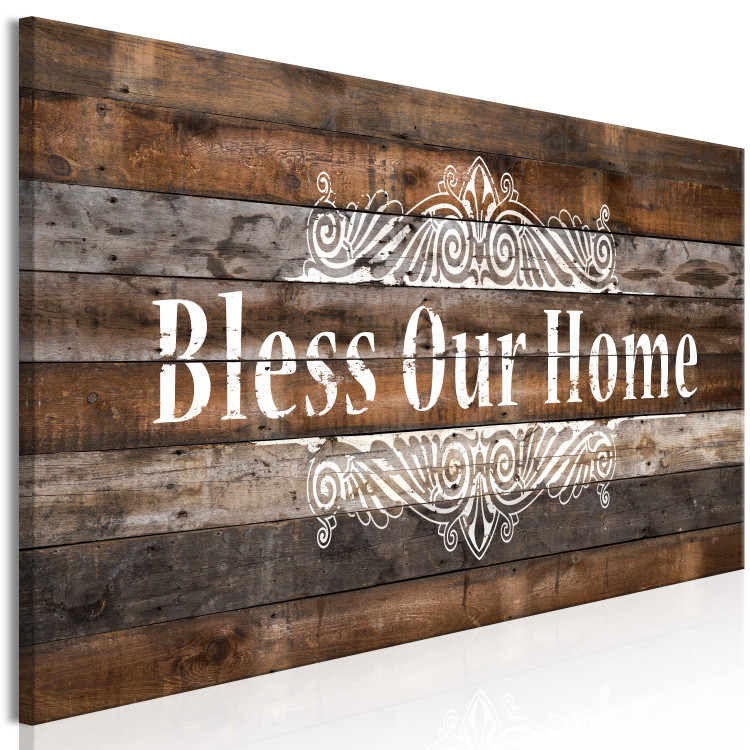 Canvas Print Bless Our Home (1 Part) Narrow 125856 additionalImage 2