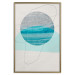 Poster Blue Sunset - abstract composition of geometric figures 126556 additionalThumb 21