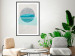 Poster Blue Sunset - abstract composition of geometric figures 126556 additionalThumb 23