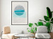Poster Blue Sunset - abstract composition of geometric figures 126556 additionalThumb 24